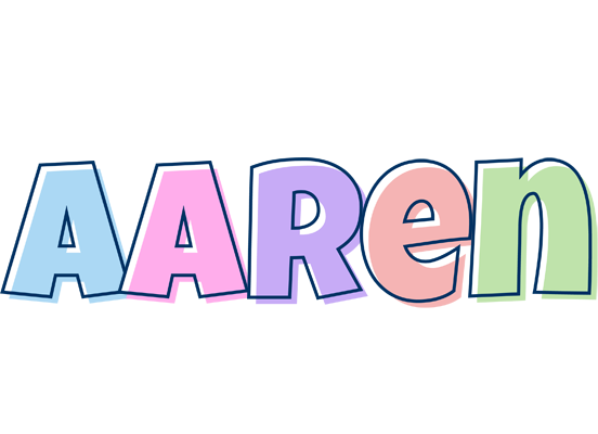 Aaren pastel logo