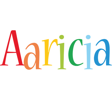 Aaricia birthday logo