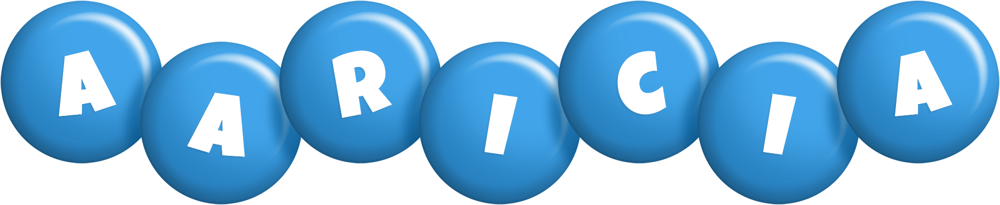 Aaricia candy-blue logo