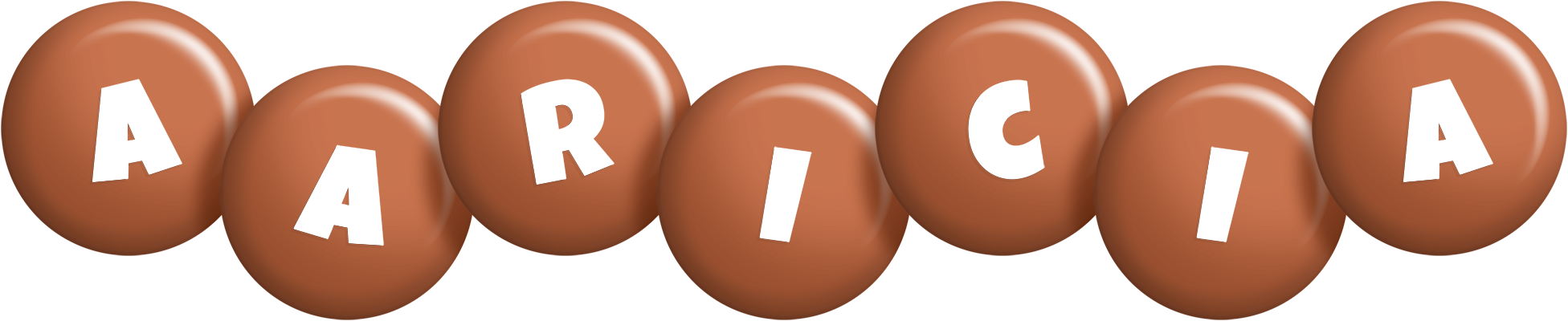 Aaricia candy-brown logo