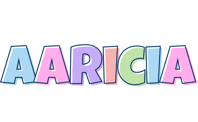 Aaricia pastel logo