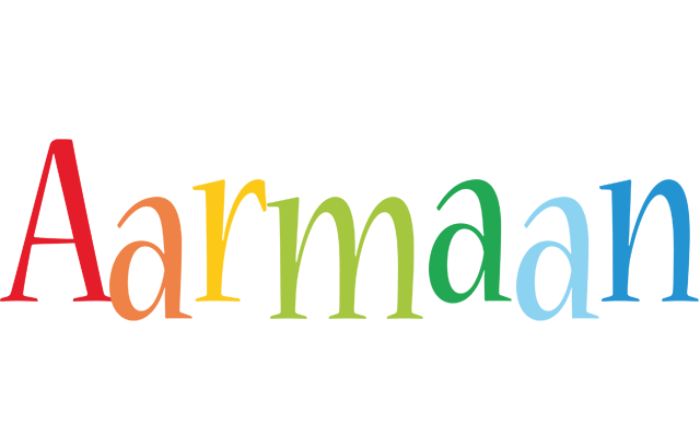 Aarmaan birthday logo