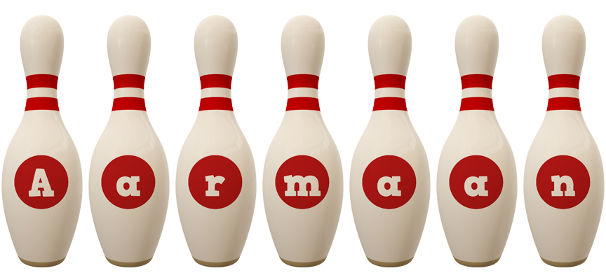 Aarmaan bowling-pin logo