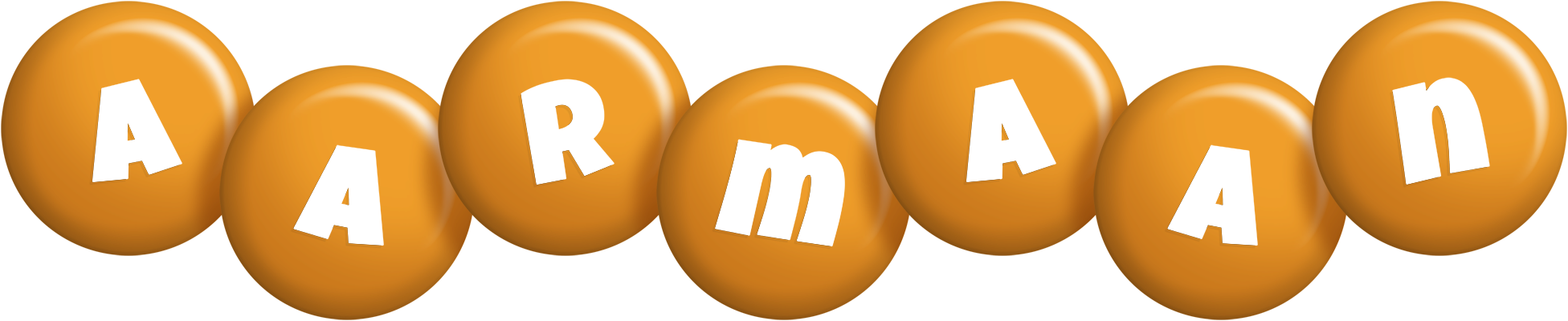 Aarmaan candy-orange logo