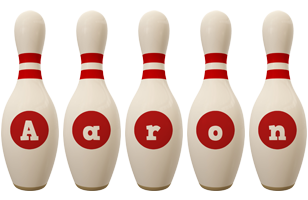 Aaron bowling-pin logo