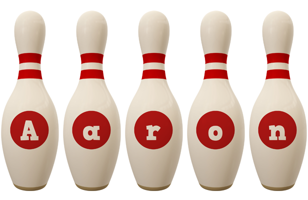 Aaron bowling-pin logo
