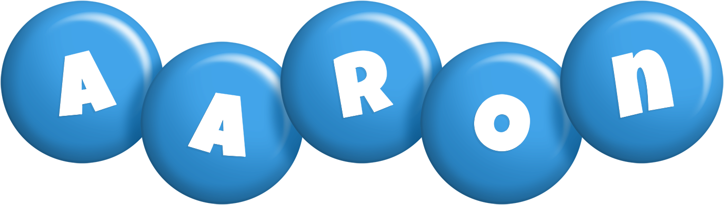 Aaron candy-blue logo