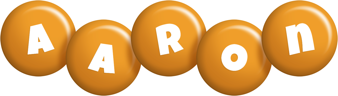 Aaron candy-orange logo