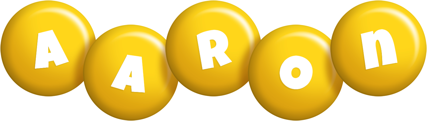 Aaron candy-yellow logo