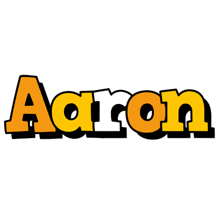 Aaron cartoon logo