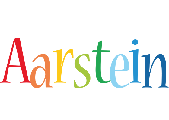 Aarstein birthday logo
