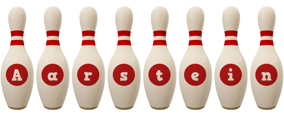 Aarstein bowling-pin logo