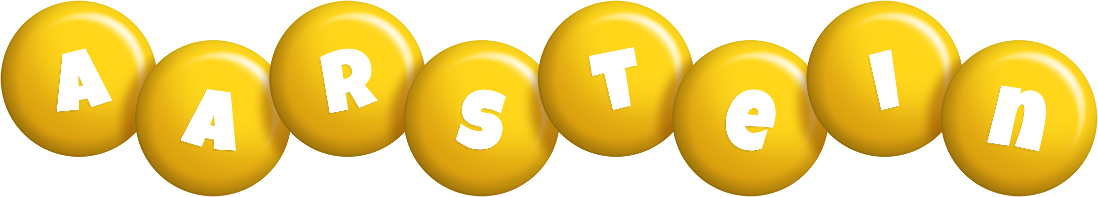 Aarstein candy-yellow logo