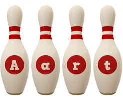 Aart bowling-pin logo