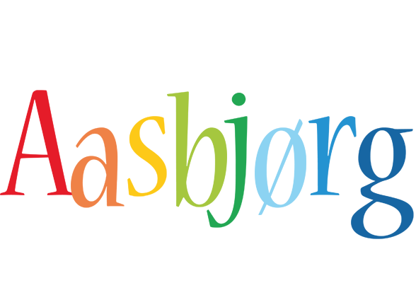 Aasbjørg birthday logo