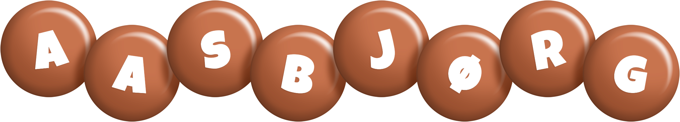 Aasbjørg candy-brown logo