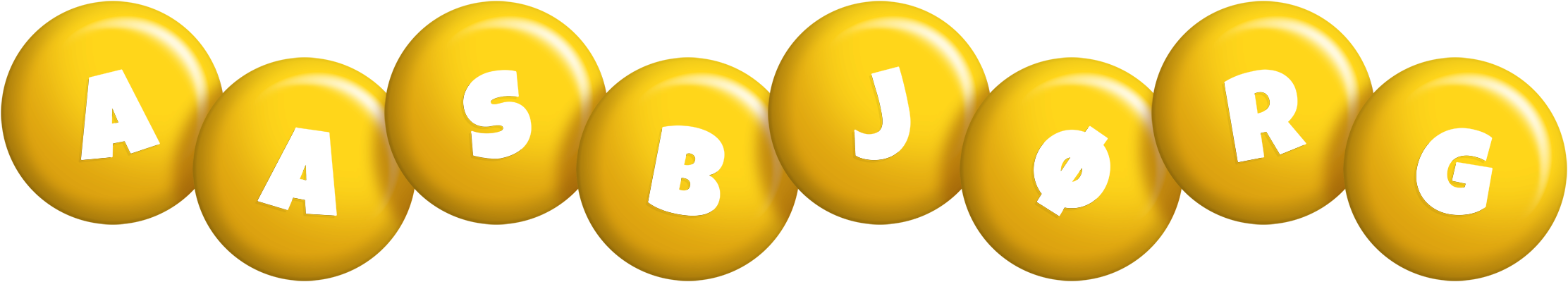 Aasbjørg candy-yellow logo