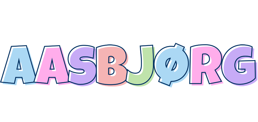 Aasbjørg pastel logo
