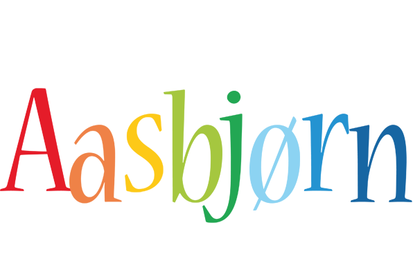 Aasbjørn birthday logo