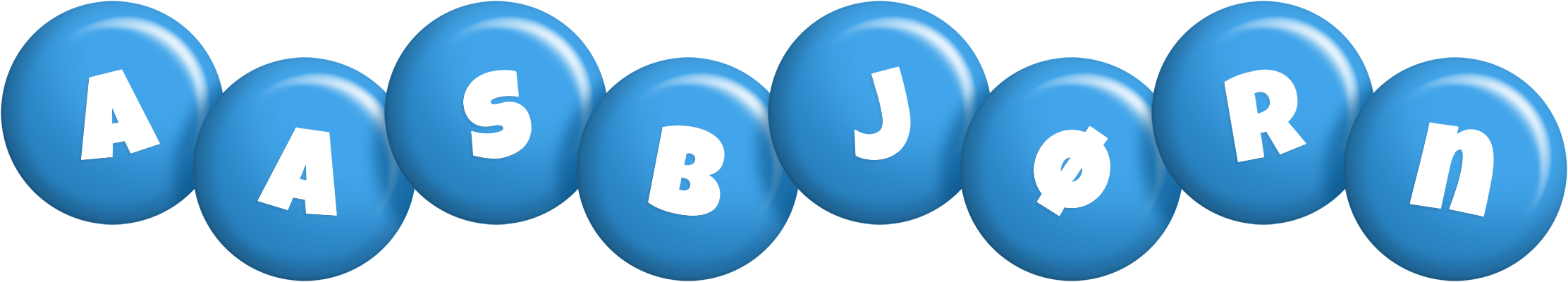 Aasbjørn candy-blue logo