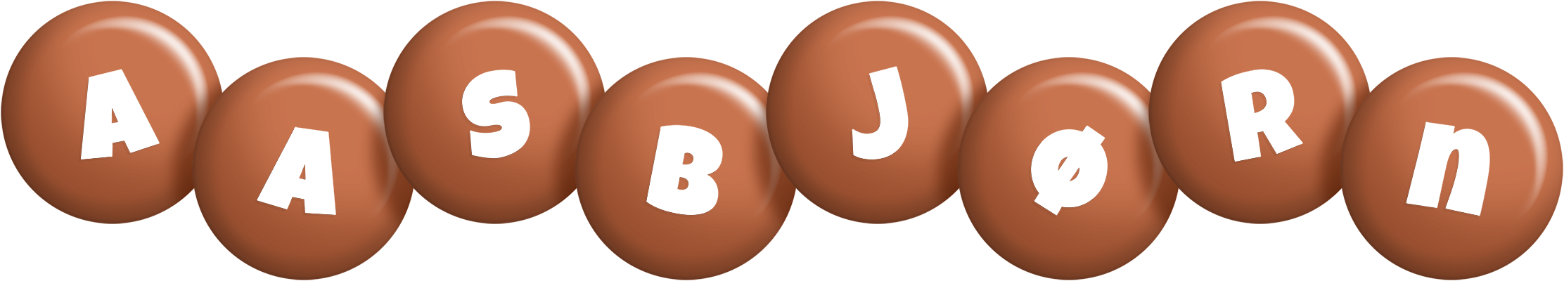 Aasbjørn candy-brown logo