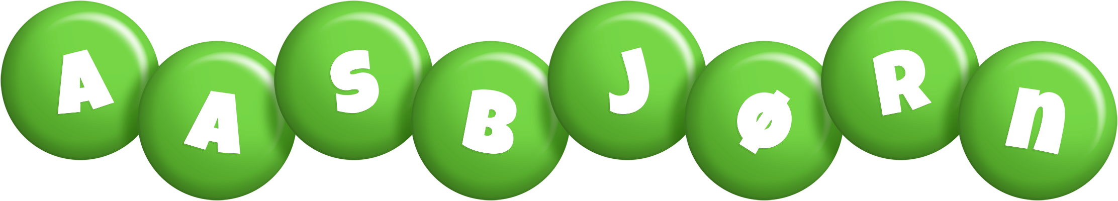 Aasbjørn candy-green logo