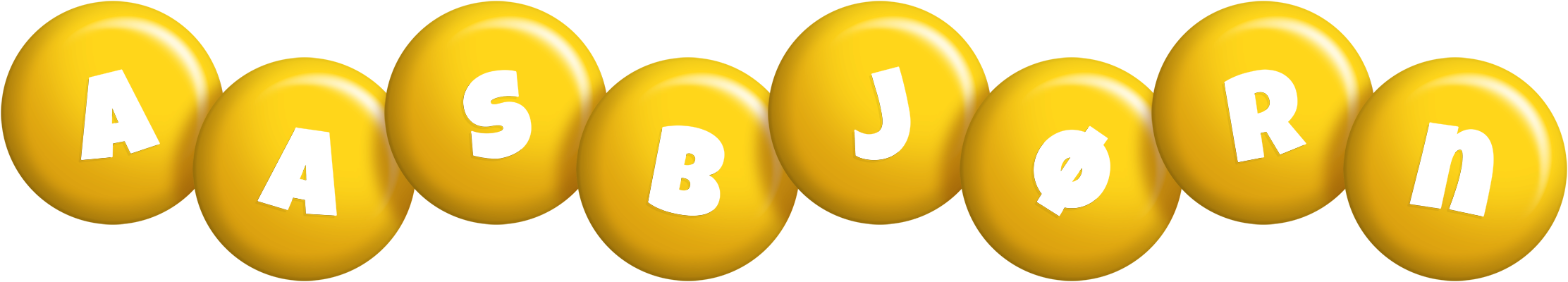 Aasbjørn candy-yellow logo