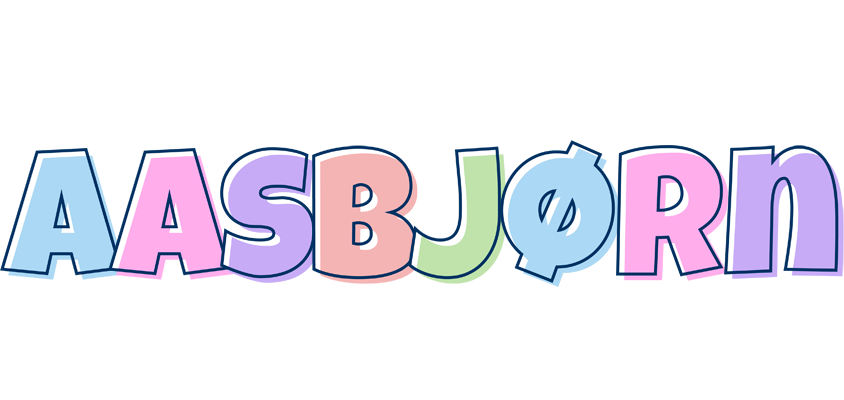 Aasbjørn pastel logo