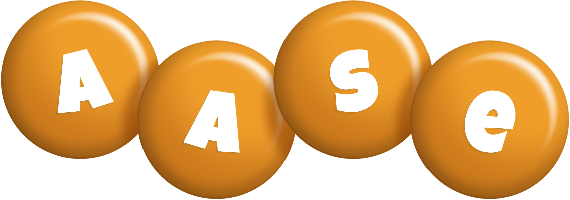 Aase candy-orange logo