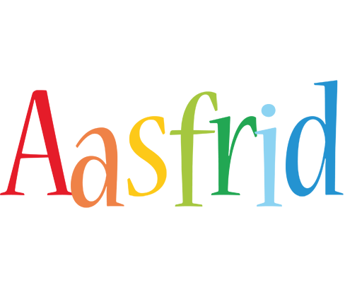 Aasfrid birthday logo
