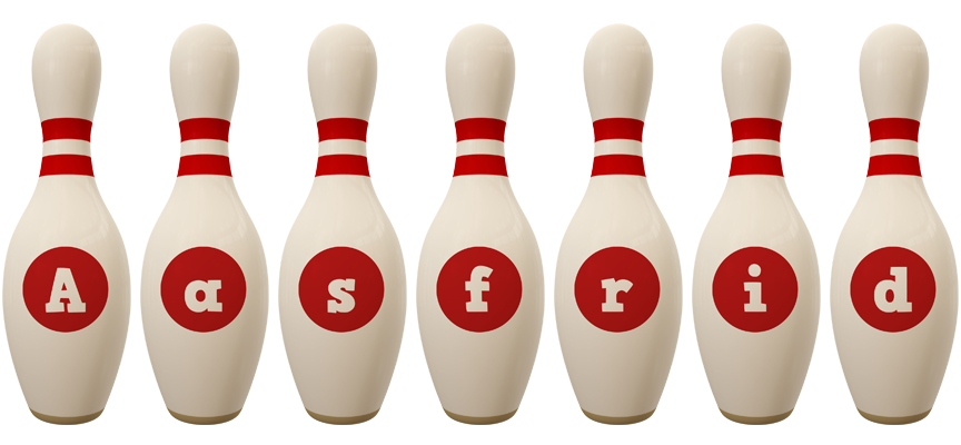 Aasfrid bowling-pin logo