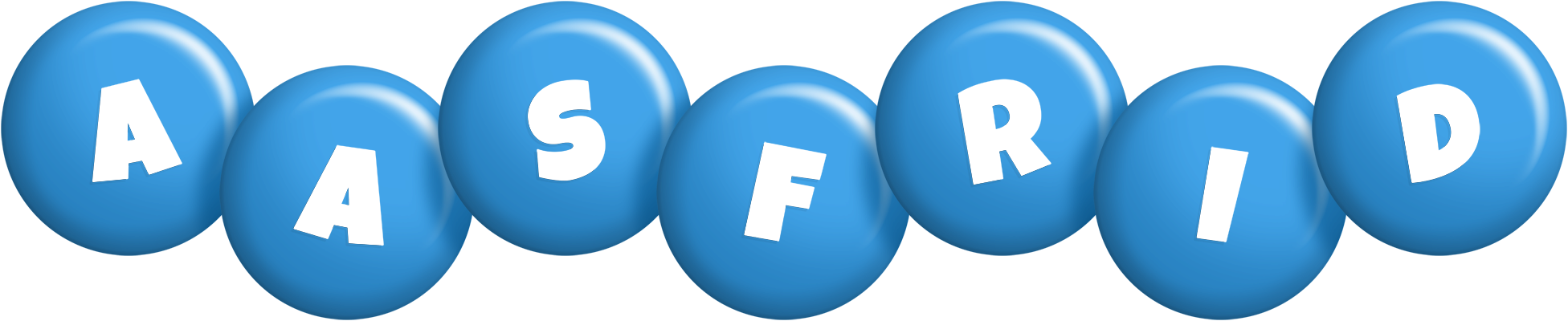 Aasfrid candy-blue logo