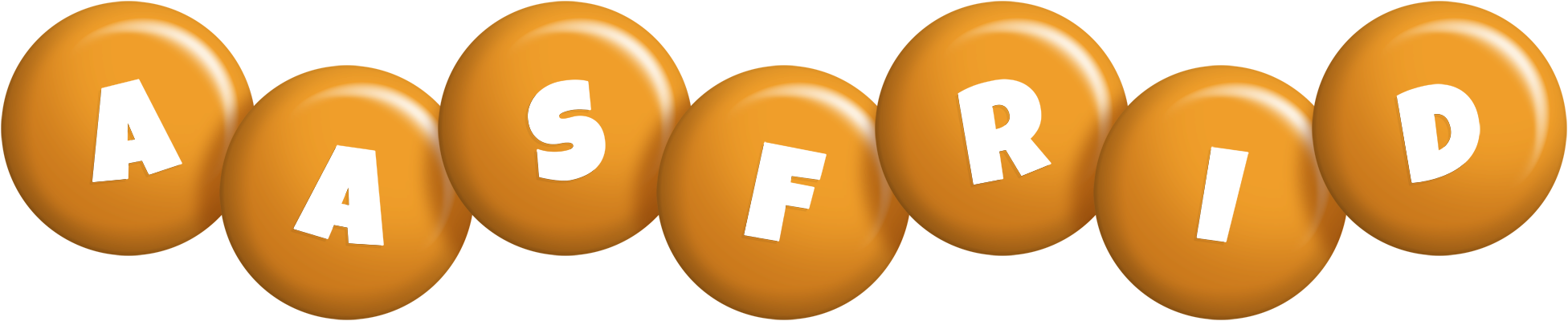 Aasfrid candy-orange logo
