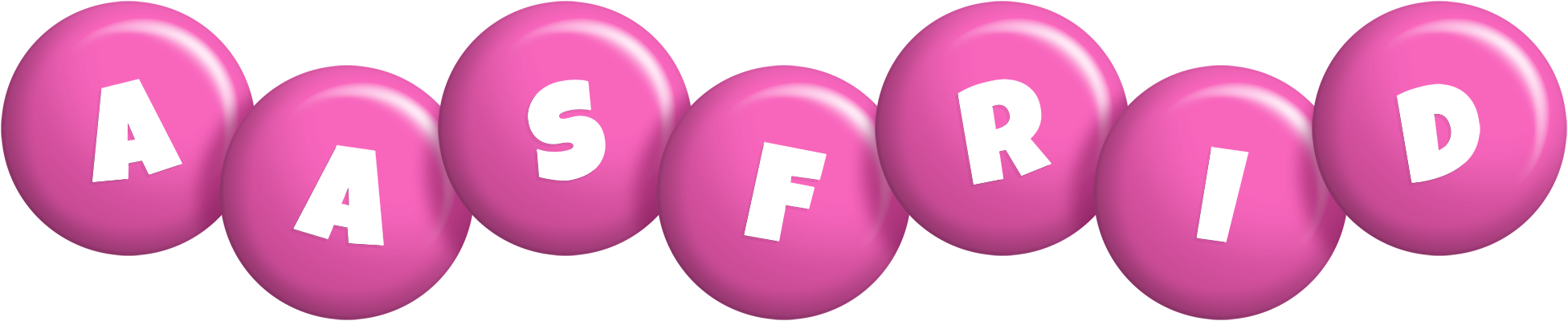 Aasfrid candy-pink logo