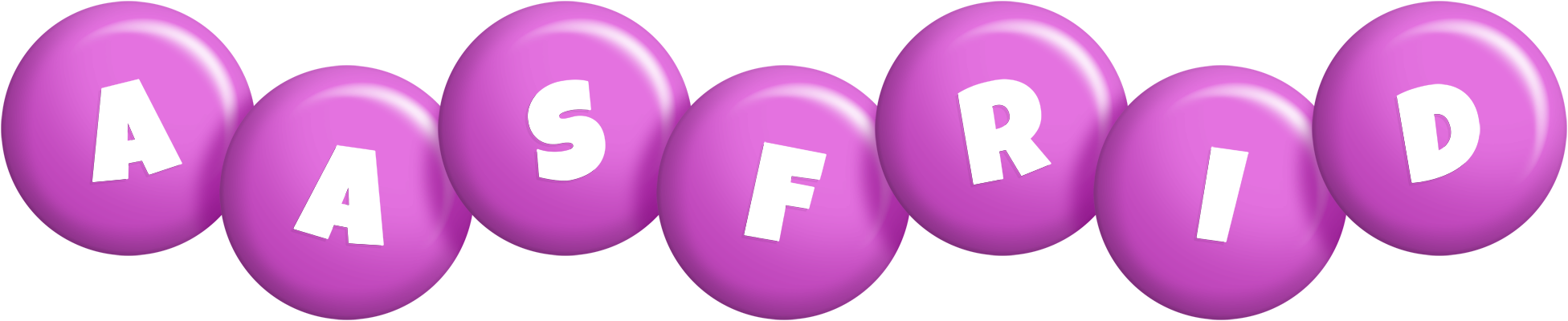 Aasfrid candy-purple logo
