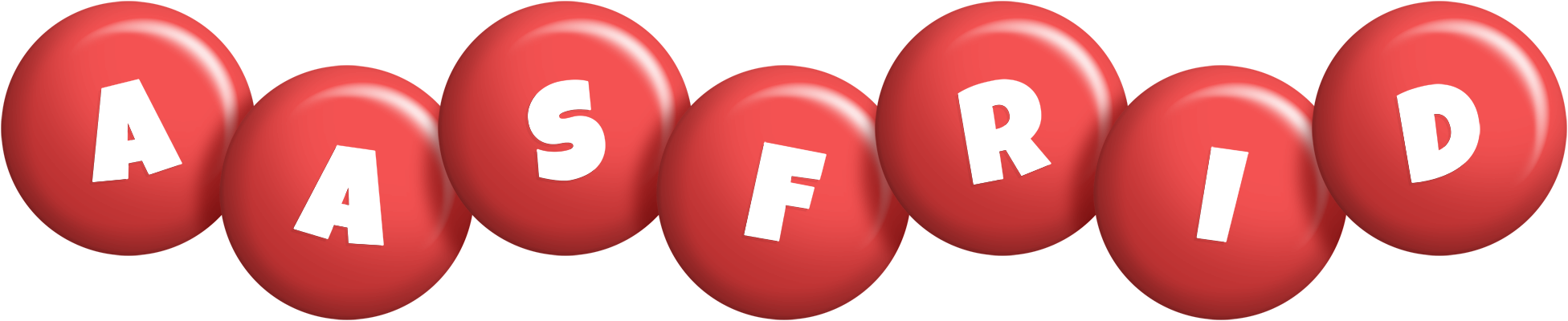 Aasfrid candy-red logo