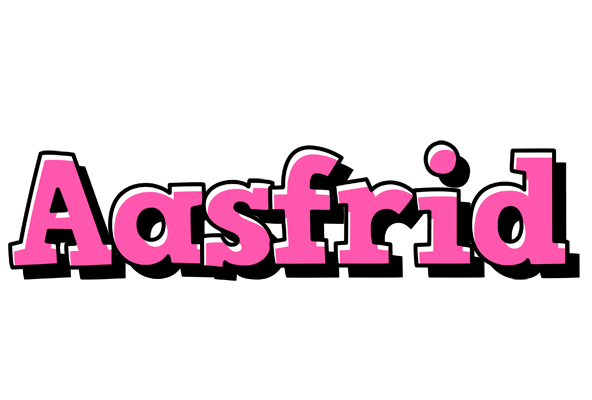Aasfrid girlish logo