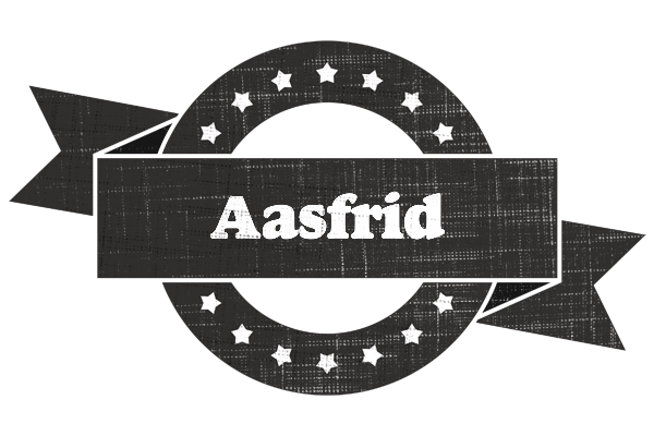 Aasfrid grunge logo