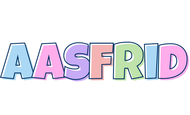 Aasfrid pastel logo