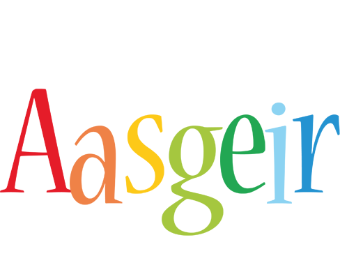 Aasgeir birthday logo
