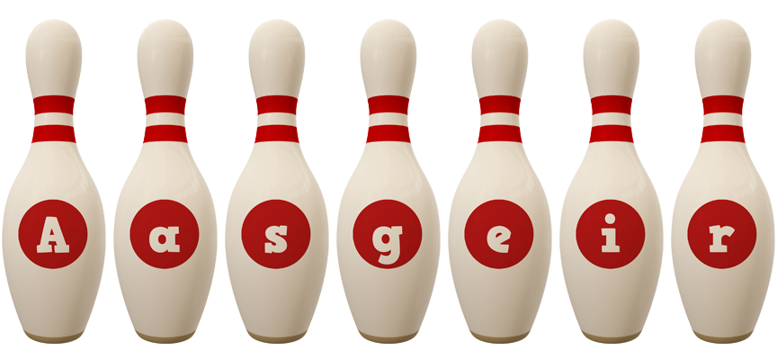 Aasgeir bowling-pin logo