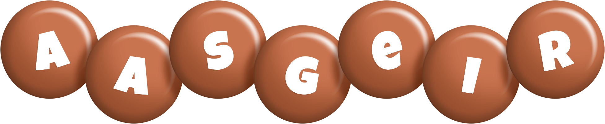 Aasgeir candy-brown logo