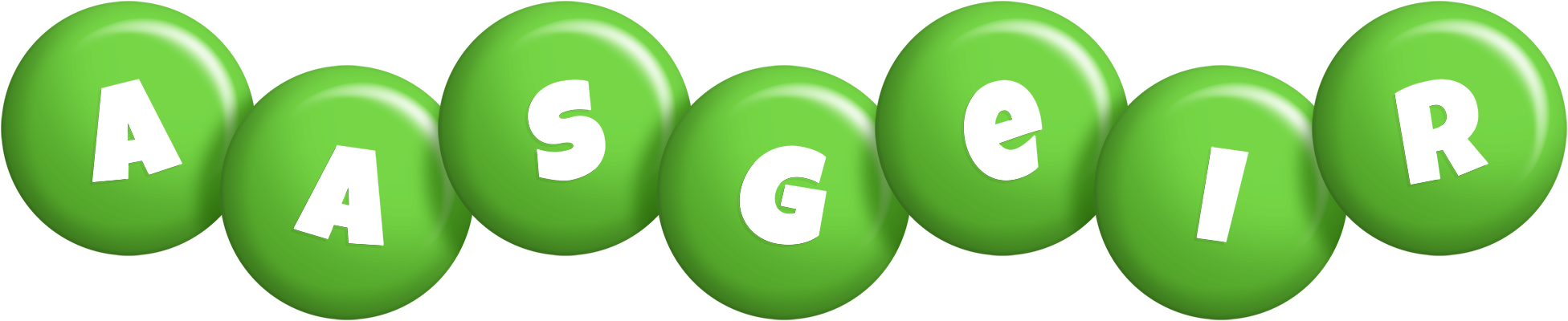 Aasgeir candy-green logo