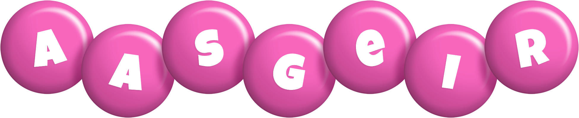 Aasgeir candy-pink logo