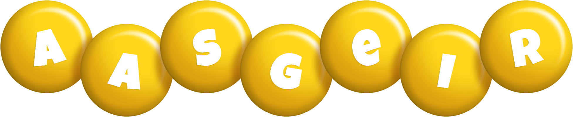 Aasgeir candy-yellow logo