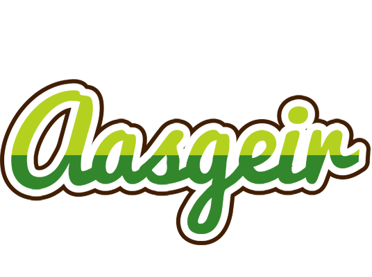 Aasgeir golfing logo