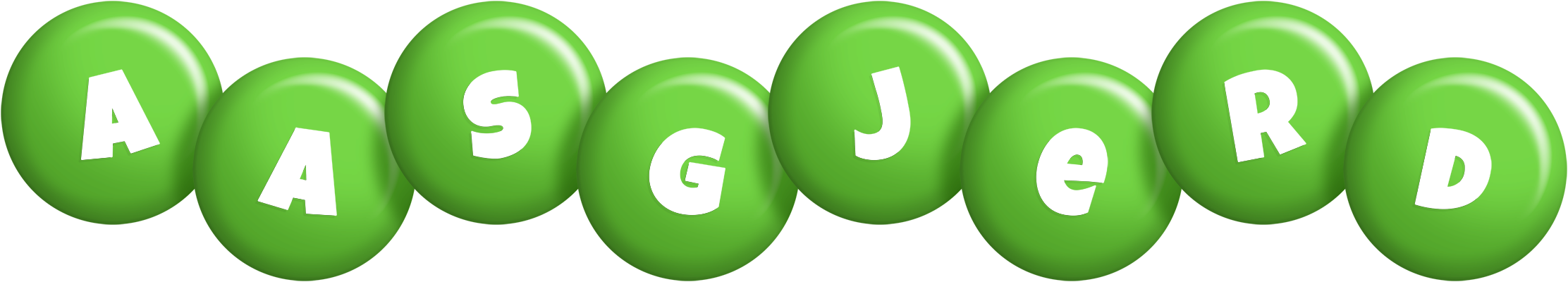 Aasgjerd candy-green logo