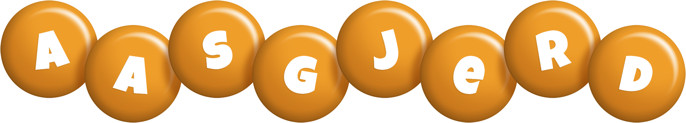 Aasgjerd candy-orange logo