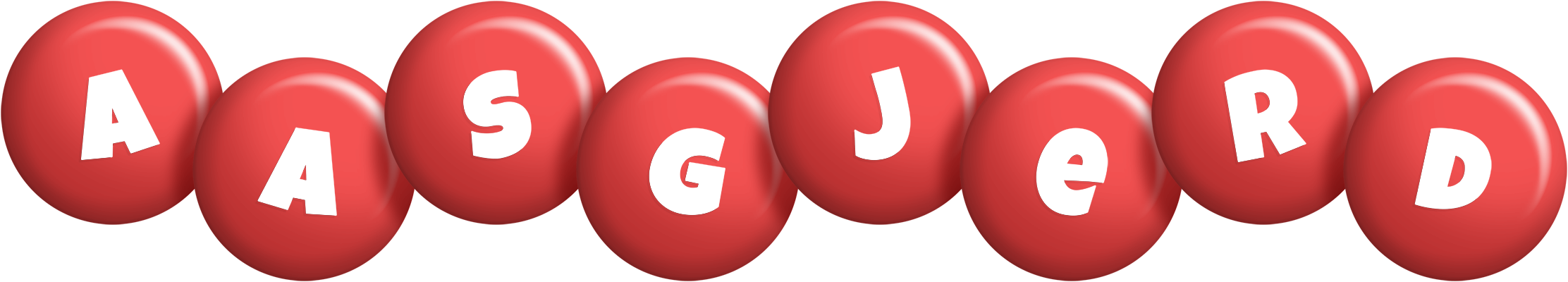 Aasgjerd candy-red logo