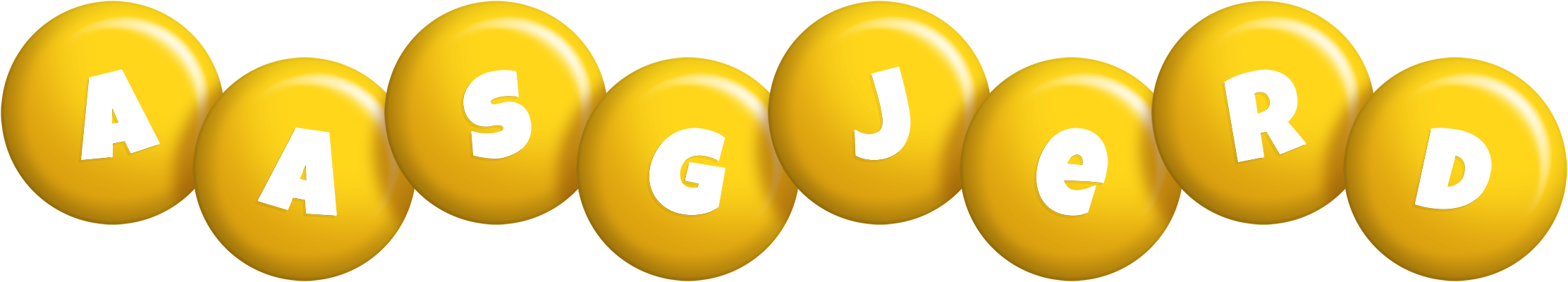 Aasgjerd candy-yellow logo